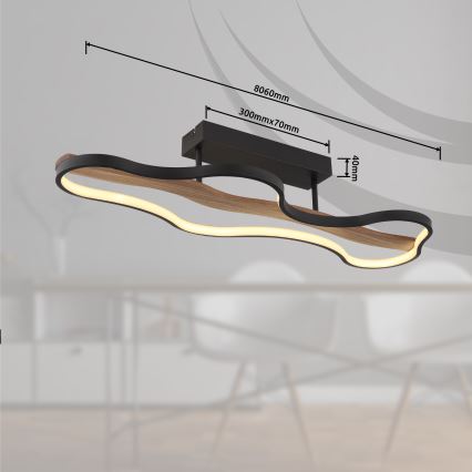 Globo - Candelabro integrado LED LED/30W/230V
