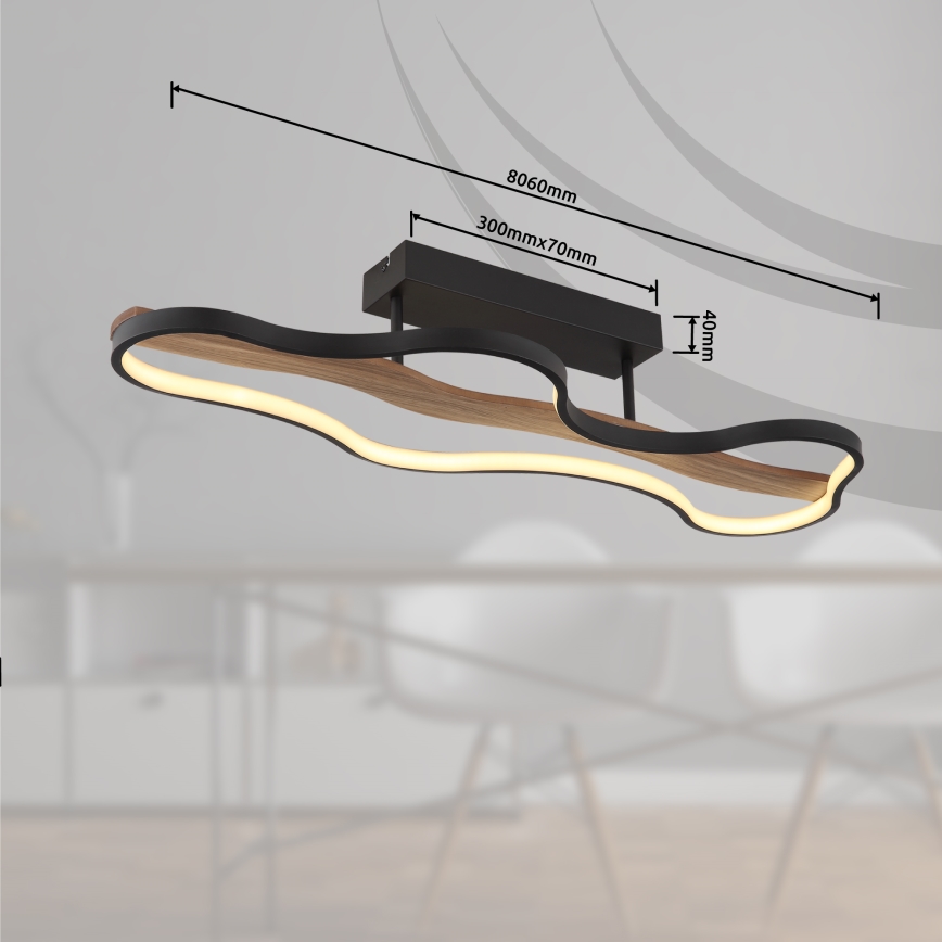 Globo - Candelabro integrado LED LED/30W/230V