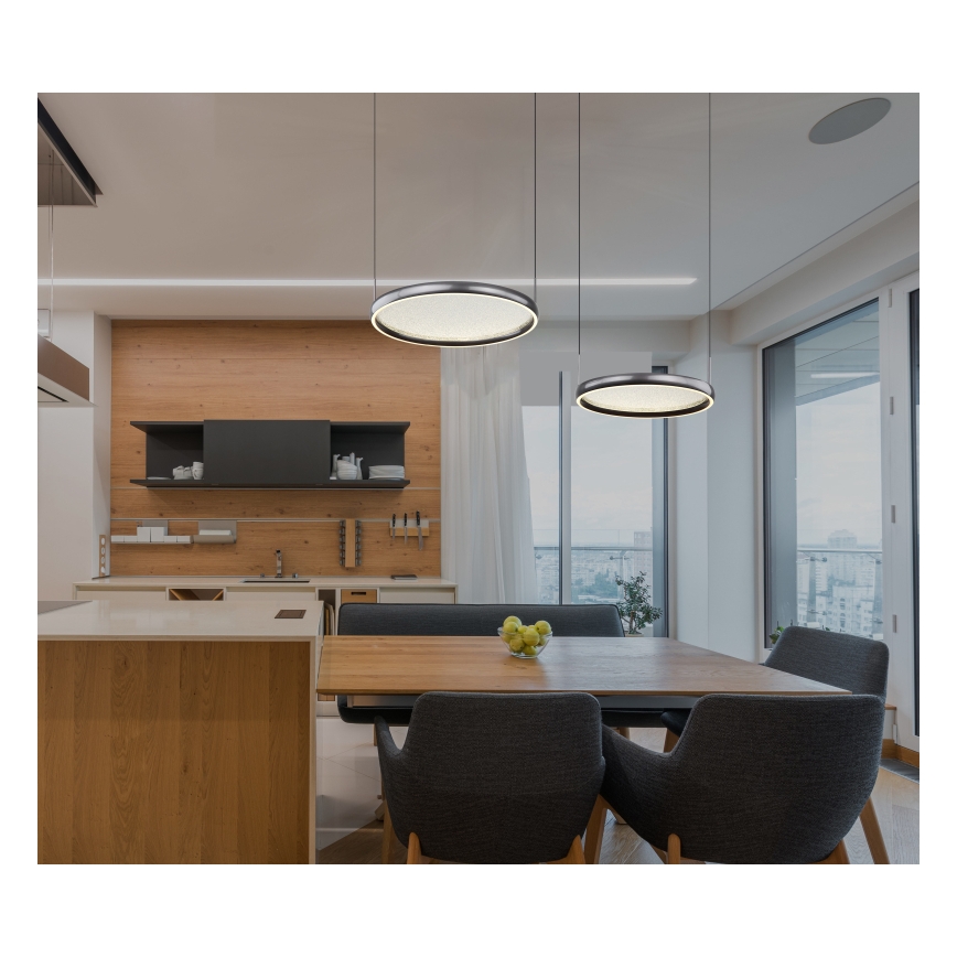Globo - Candeeiro suspenso LED com regulação LED/50W/230V 2700-6000K preto + comando