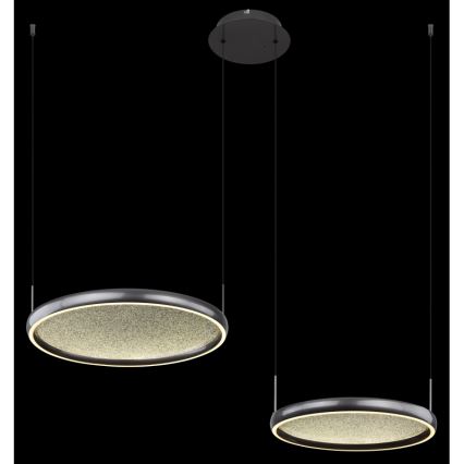 Globo - Candeeiro suspenso LED com regulação LED/50W/230V 2700-6000K preto + comando