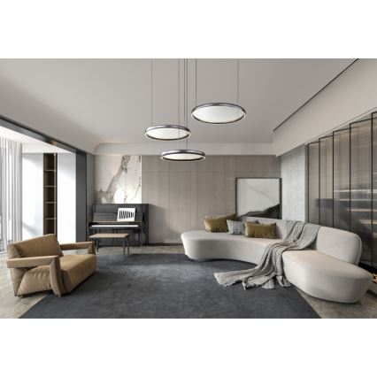 Globo - Candeeiro suspenso LED com regulação LED/55W/230V 2700-6000K preto + comando