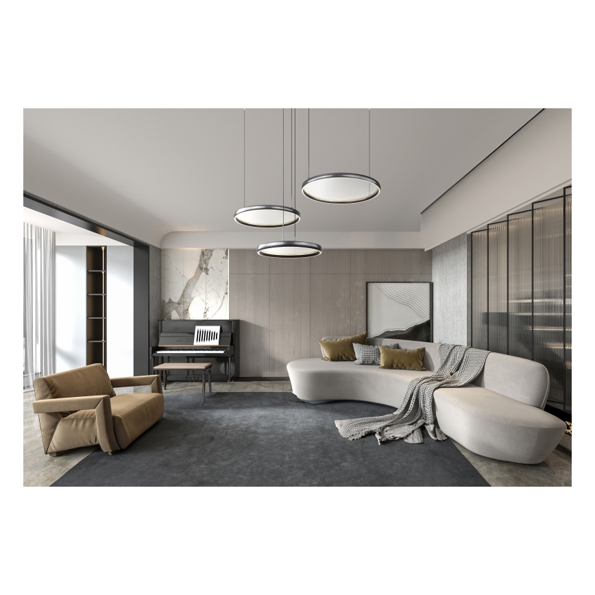 Globo - Candeeiro suspenso LED com regulação LED/55W/230V 2700-6000K preto + comando