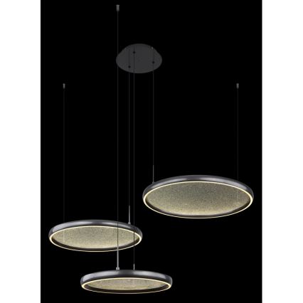 Globo - Candeeiro suspenso LED com regulação LED/55W/230V 2700-6000K preto + comando