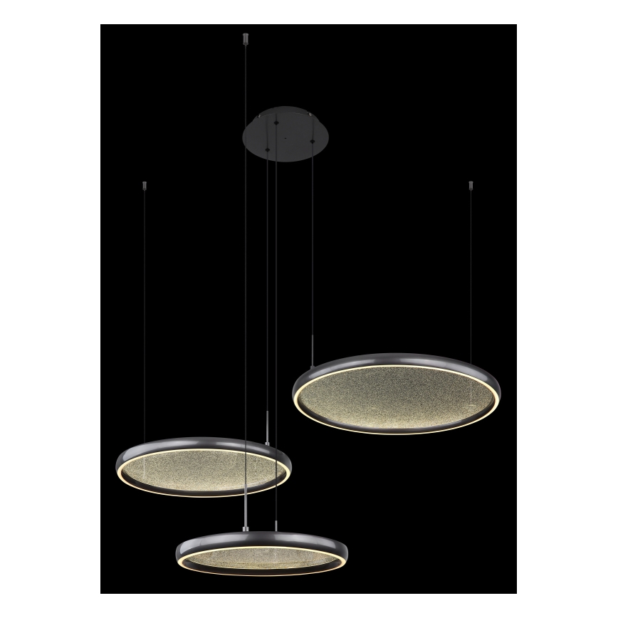 Globo - Candeeiro suspenso LED com regulação LED/55W/230V 2700-6000K preto + comando