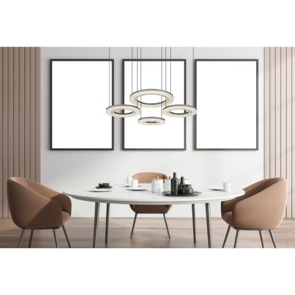 Globo - Candeeiro suspenso LED com regulação LED/80W/230V 2700-6000K preto + comando