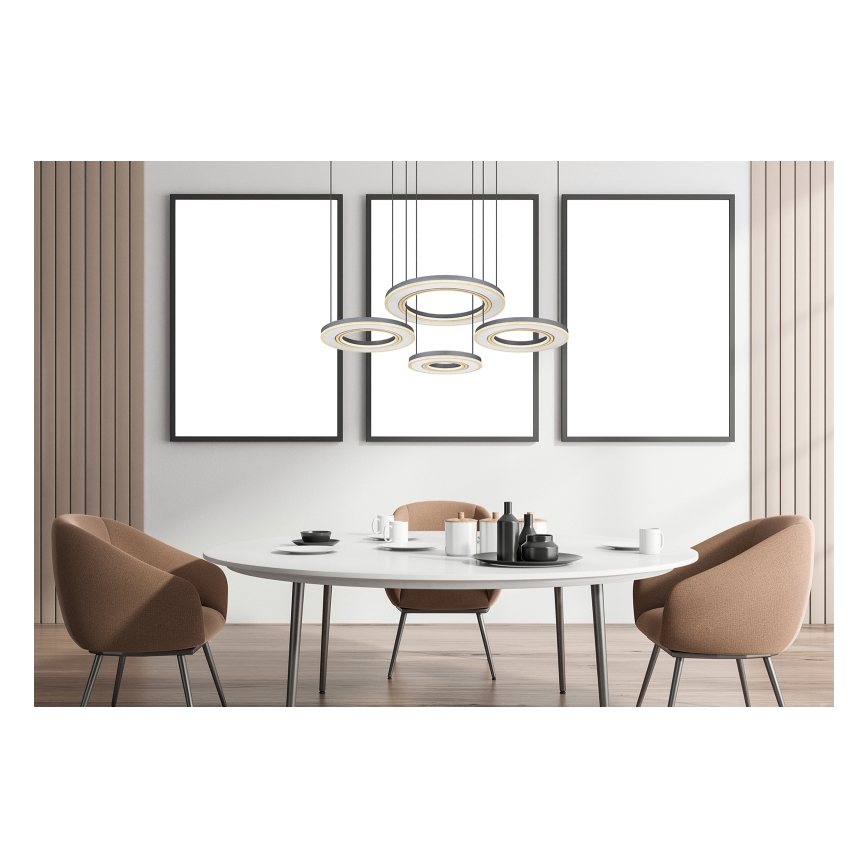 Globo - Candeeiro suspenso LED com regulação LED/80W/230V 2700-6000K preto + comando