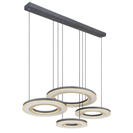 Globo - Candeeiro suspenso LED com regulação LED/80W/230V 2700-6000K preto + comando