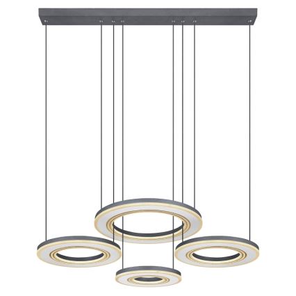 Globo - Candeeiro suspenso LED com regulação LED/80W/230V 2700-6000K preto + comando