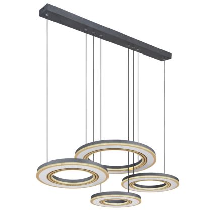 Globo - Candeeiro suspenso LED com regulação LED/80W/230V 2700-6000K preto + comando