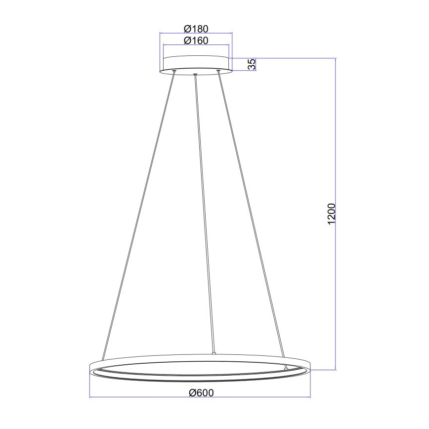 Globo - Candelabro suspenso LED LED/29W/230V