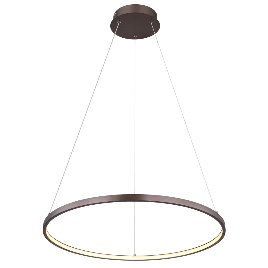 Globo - Candelabro suspenso LED LED/29W/230V castanho