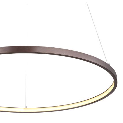 Globo - Candelabro suspenso LED LED/29W/230V castanho