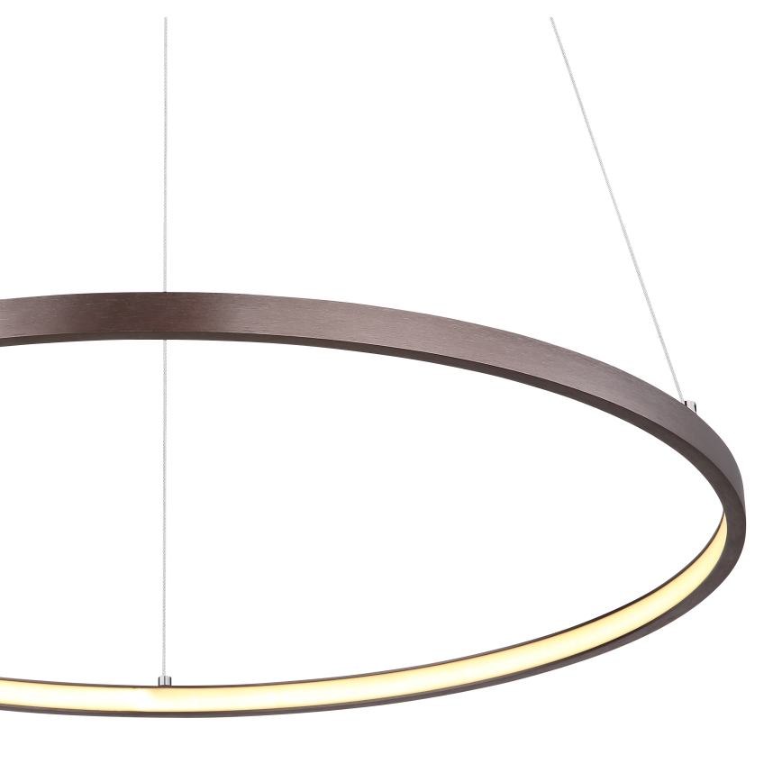 Globo - Candelabro suspenso LED LED/29W/230V castanho
