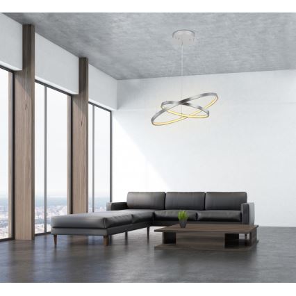 Globo - Candelabro suspenso LED com regulação 2xLED/21W/230V