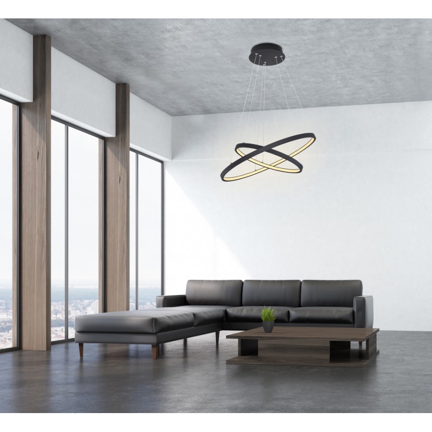 Globo - Candelabro suspenso LED com regulação 2xLED/21W/230V