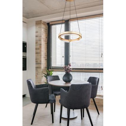 Globo - Candeeiro de cristal suspenso LED regulável LED/36W/230V 2700K-6000K + comando