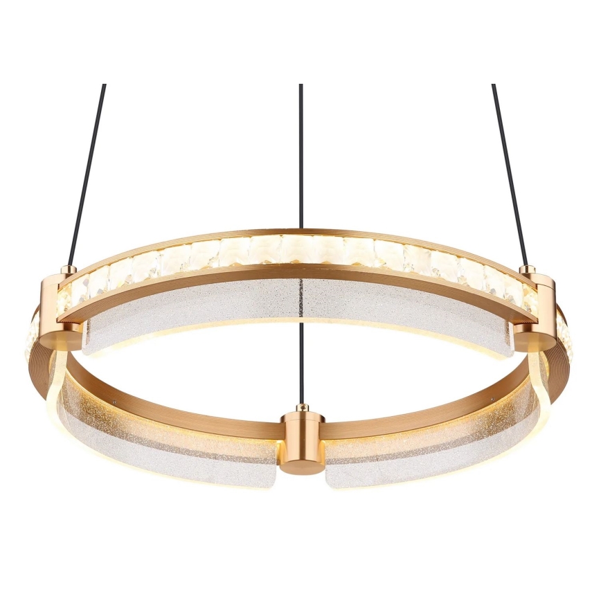 Globo - Candeeiro de cristal suspenso LED regulável LED/36W/230V 2700K-6000K + comando