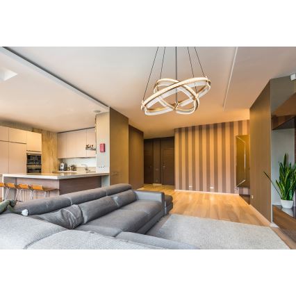 Globo - Candeeiro de cristal suspenso LED regulável  LED/78W/230V 2700K-6000K + comando