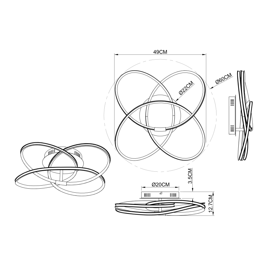 Globo - LED Luz anexada LED/30W/230V