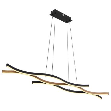 Globo - Candelabro suspenso LED LED/35W/230V preto/castanho
