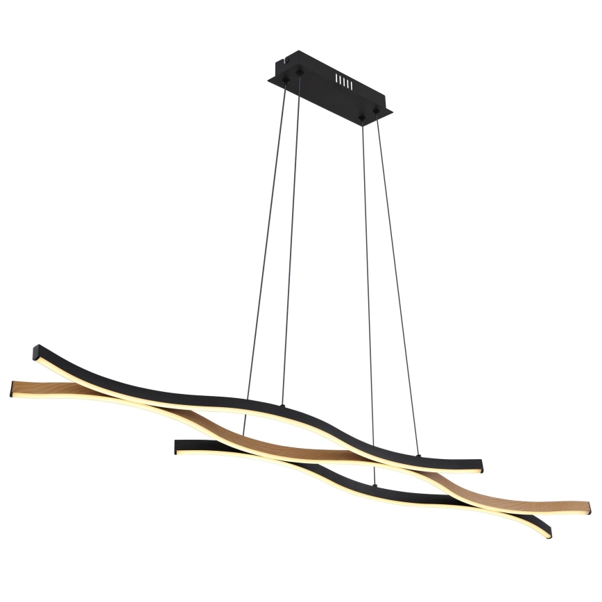 Globo - Candelabro suspenso LED LED/35W/230V preto/castanho