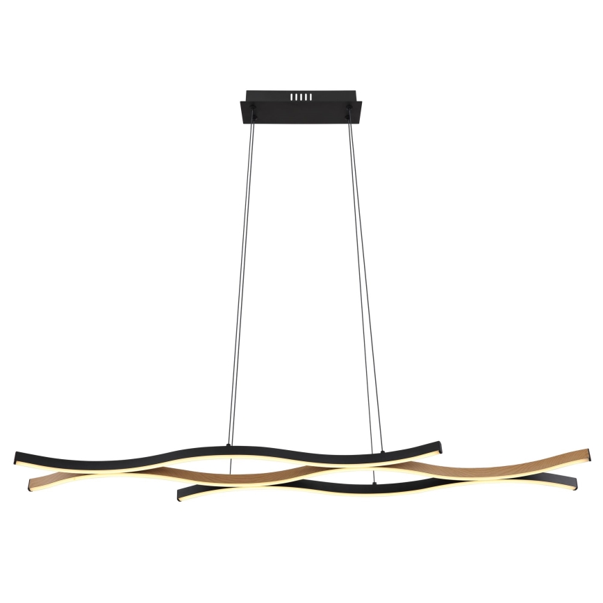 Globo - Candelabro suspenso LED LED/35W/230V preto/castanho