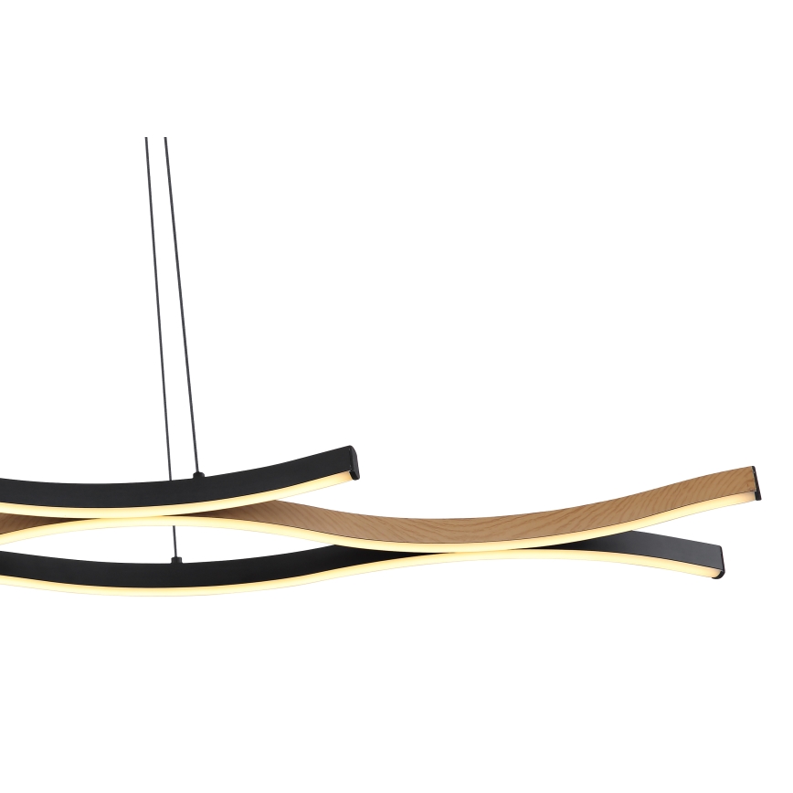 Globo - Candelabro suspenso LED LED/35W/230V preto/castanho