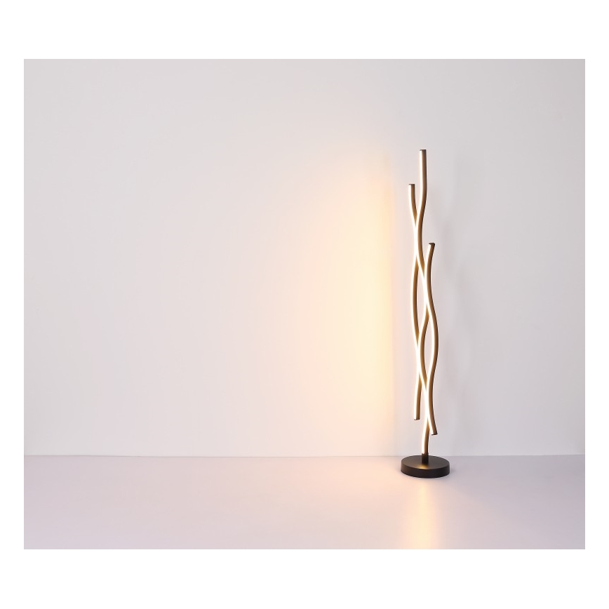 Globo - Candeeiro de chão LED LED/28W/230V 3000K preto/dourado