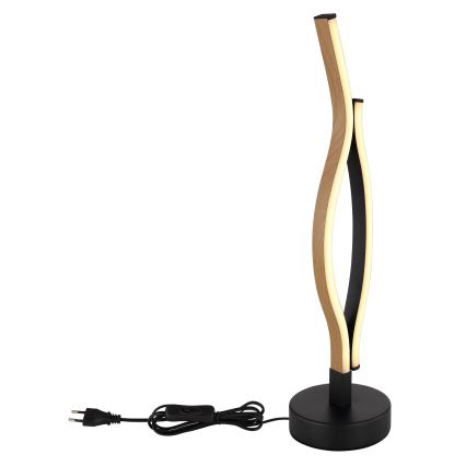 Globo - Candeeiro de mesa LED LED/12W/230V preto/castanho