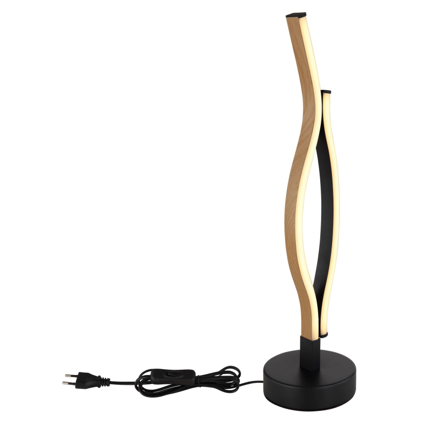 Globo - Candeeiro de mesa LED LED/12W/230V preto/castanho