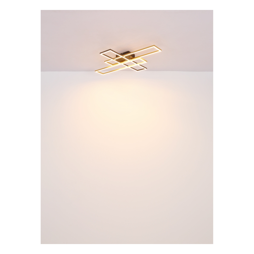 Globo - Iluminação de teto LED LED/30W/230V 3000K 60x80 cm preto/dourado