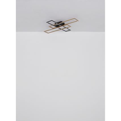 Globo - Iluminação de teto LED LED/30W/230V 3000K 60x80 cm preto/dourado