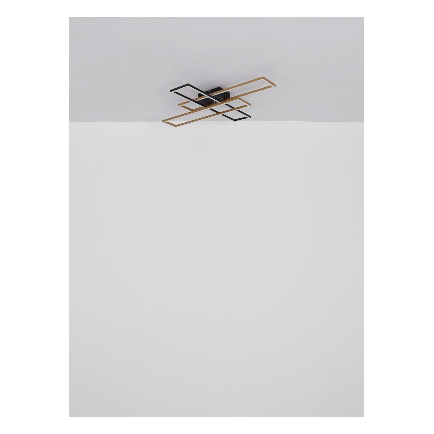 Globo - Iluminação de teto LED LED/30W/230V 3000K 60x80 cm preto/dourado