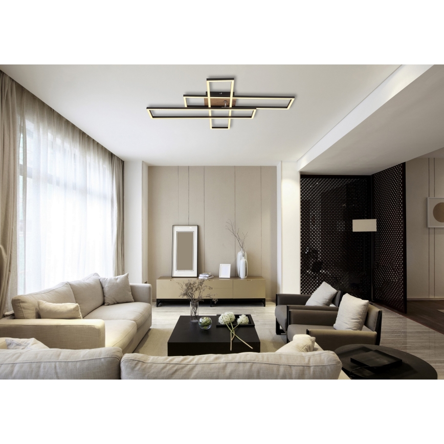 Globo - Iluminação de teto LED LED/40W/230V 3000K 60x80 cm preto