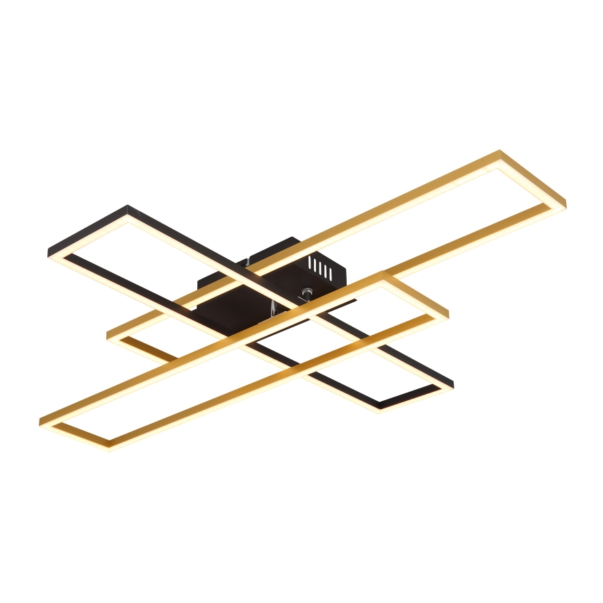 Globo - Iluminação de teto LED LED/40W/230V 3000K 60x80 cm preto/dourado