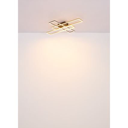 Globo - Iluminação de teto LED LED/40W/230V 3000K 60x80 cm preto/dourado