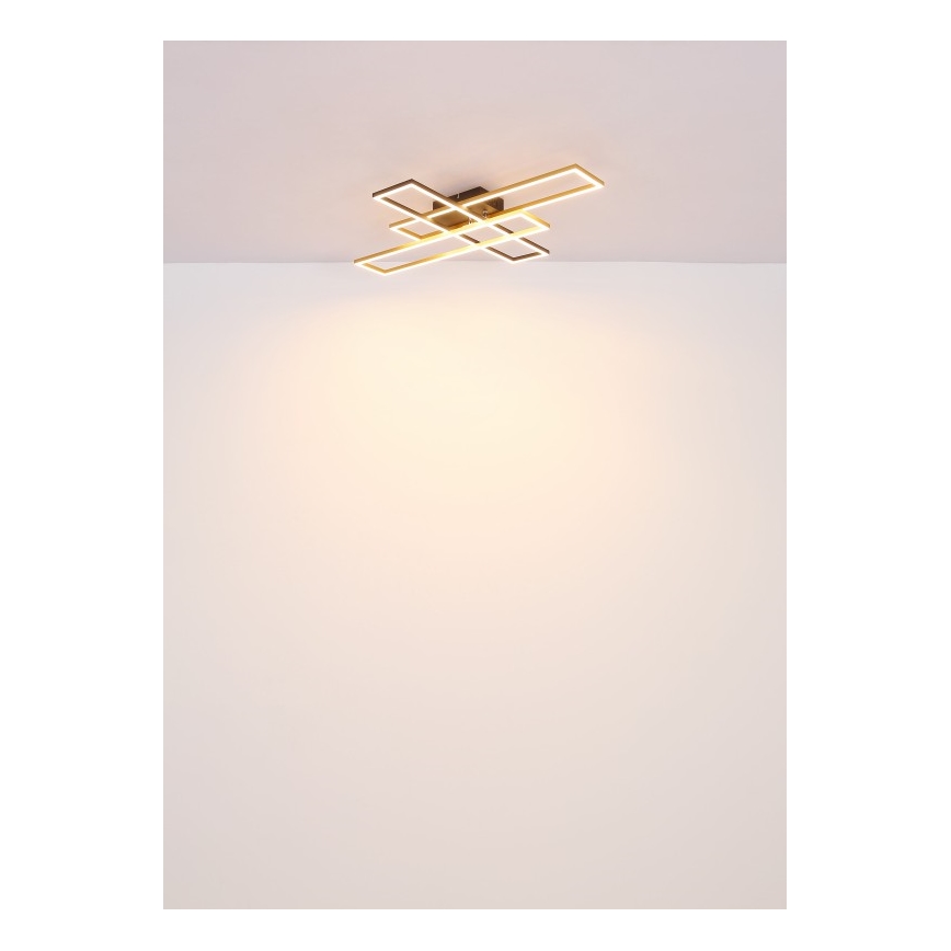 Globo - Iluminação de teto LED LED/40W/230V 3000K 60x80 cm preto/dourado