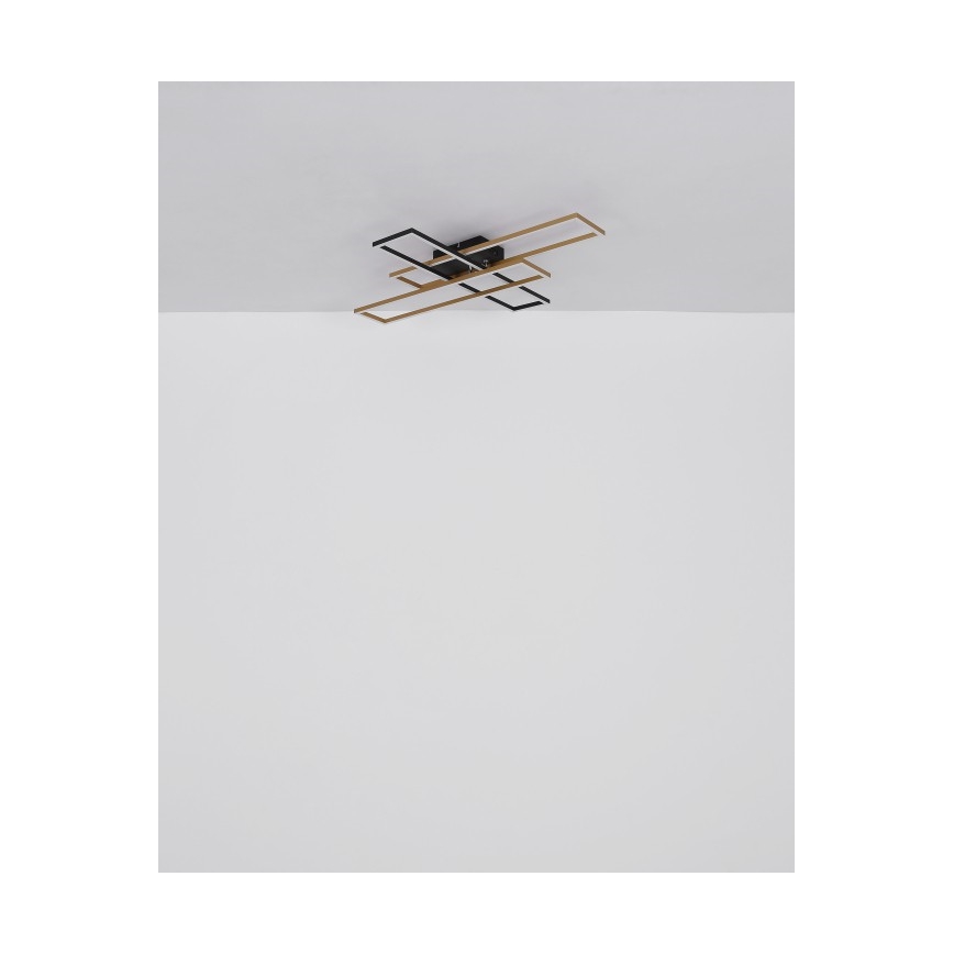 Globo - Iluminação de teto LED LED/40W/230V 3000K 60x80 cm preto/dourado