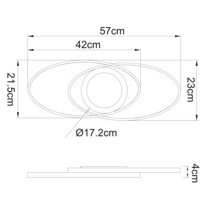 Globo - Iluminação de teto LED LED/24W/230V