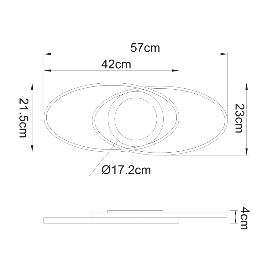 Globo - Iluminação de teto LED LED/24W/230V