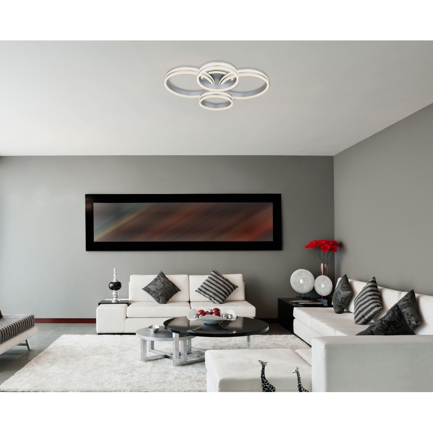 Globo - Luminária de teto LED dimmerizável LED/90W/230V 2700-6000K 68x85 cm + controlo remoto