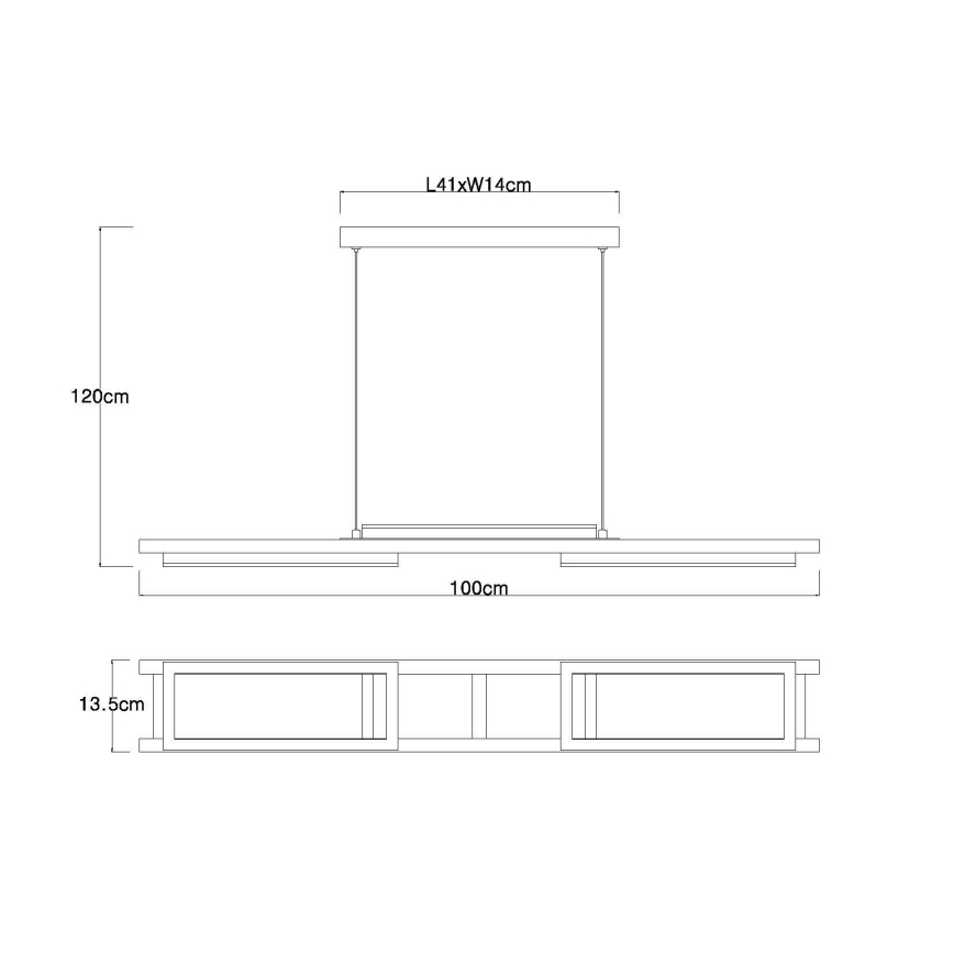 Globo - Candelabro suspenso LED LED/30W/230V