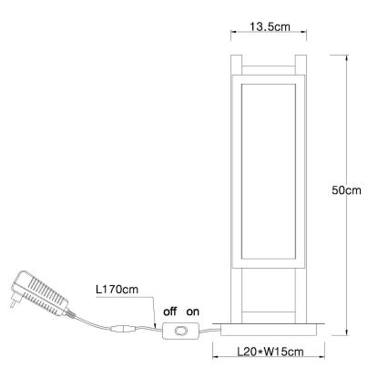 Globo - Candeeiro de mesa LED LED/20W/230V
