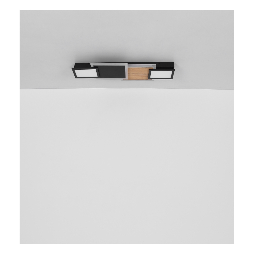 Globo 67279-30 - Candeeiro de tecto LED CAROLINE LED/30W/230V 25x71,5 cm bege/preto