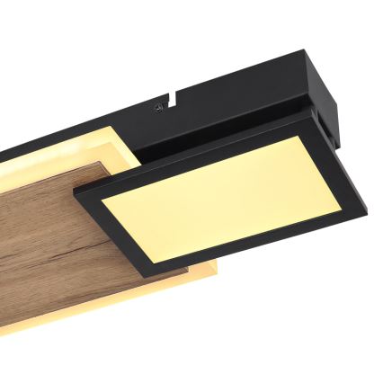 Globo 67279-30 - Candeeiro de tecto LED CAROLINE LED/30W/230V 25x71,5 cm bege/preto
