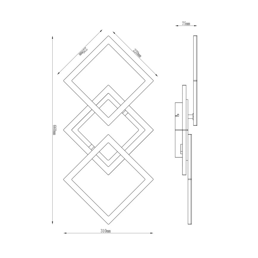 Globo - Candelabro integrado LED KERRY LED/30W/230V