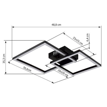 Globo - Iluminação de teto LED LED/20W/230V 3000K