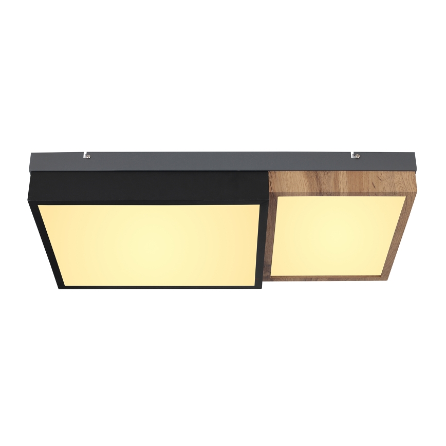 Globo 67286-30 - Candeeiro de tecto LED GUNDI LED/30W/230V 35x65 cm castanho/preto