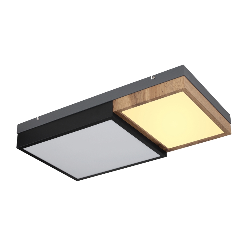 Globo 67286-30 - Candeeiro de tecto LED GUNDI LED/30W/230V 35x65 cm castanho/preto