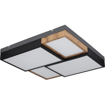Globo 67286-50 - Candeeiro de Tecto LED GUNDI LED/50W/230V 60x60 cm castanho/preto
